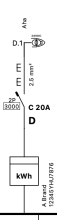 kWh-mter output