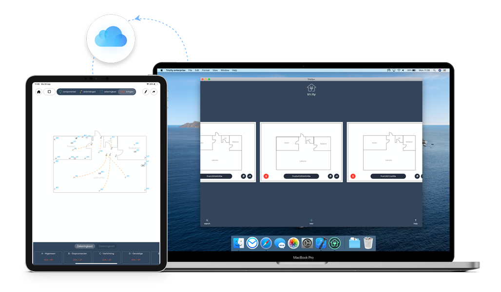 Tricity iCloud sync